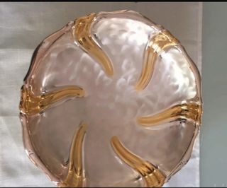 Vassoio porta biscotti oro e argento