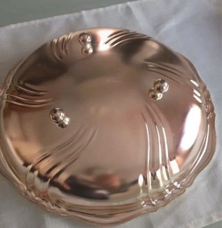 Vassoio porta biscotti oro e argento