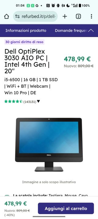 Dell PC All-in-One Intel i5 