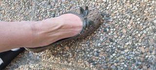 Ballerine Mtng verde militare pizzo