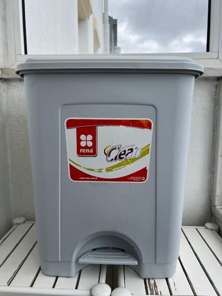 Caixote Lixo Rena Clean - Cinza