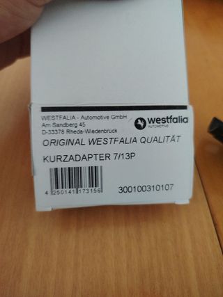 Adaptador 7 a 13 Pines Westfalia (nuevo)