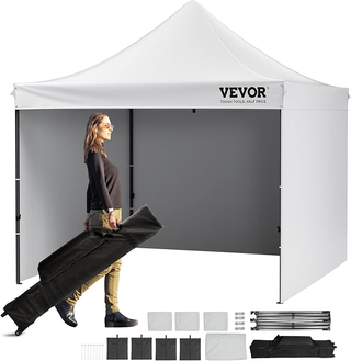 Gazebo Tenda Pop-up Pieghevole con Pareti Laterali