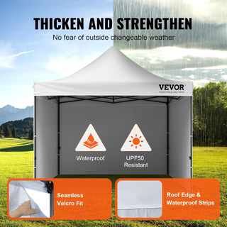 Gazebo Tenda Pop-up Pieghevole con Pareti Laterali