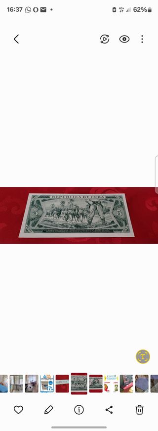 Cuba SPÉCIMEN  5 pesos 1970