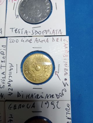 Monete Italia 200 Lire lotto 3