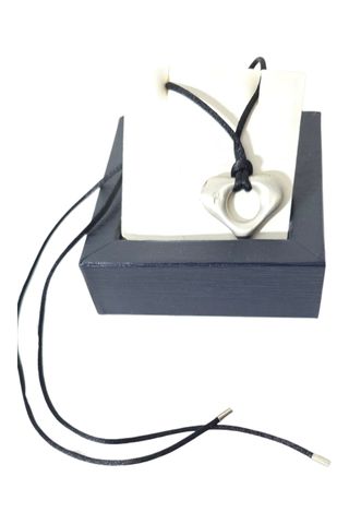 COLLANA ARGENTO SATINATO E DIAMANTE Molecole