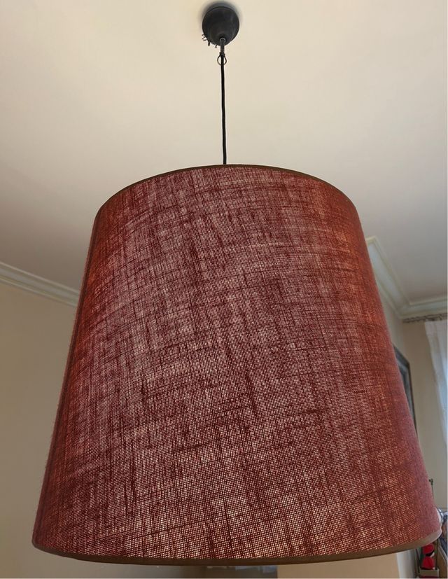 Lámpara techo color teja diámetro 60cm