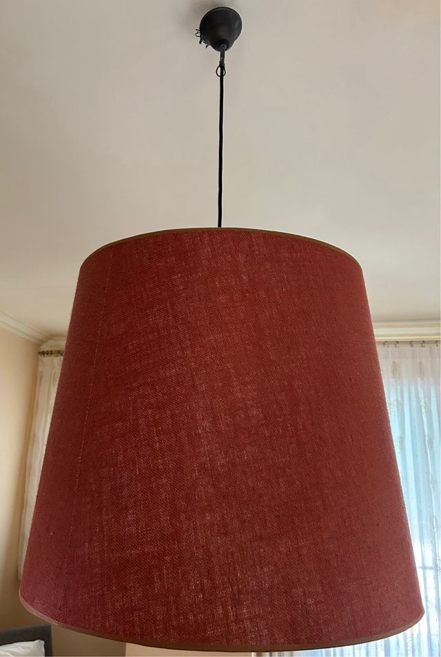 Lámpara techo color teja diámetro 60cm