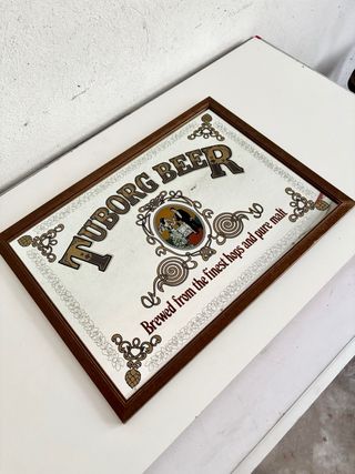 Quadro Specchio Birra Tuborg Pubblicitario Pub 