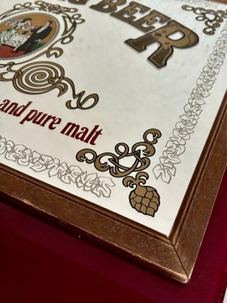 Quadro Specchio Birra Tuborg Pubblicitario Pub 