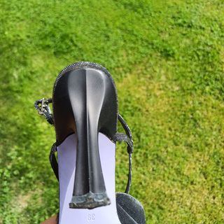 Sandalias FARRUTX Fiesta gris oscura brillo n 39.