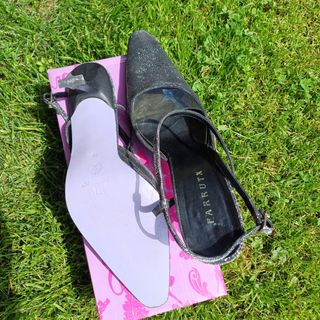 Sandalias FARRUTX Fiesta gris oscura brillo n 39.