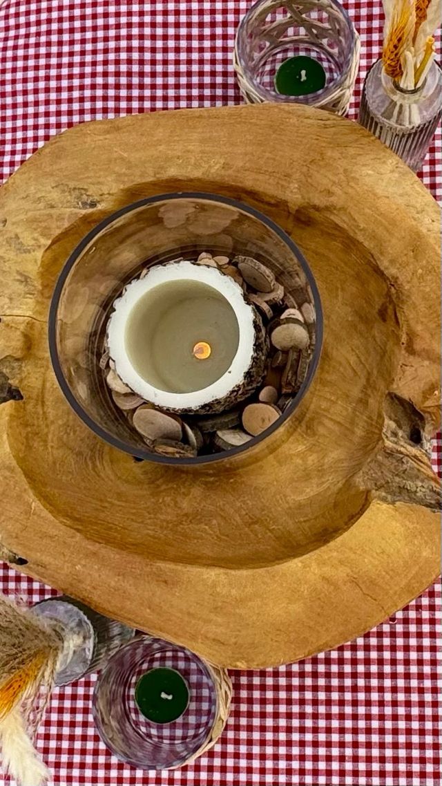 Decoración rústica.