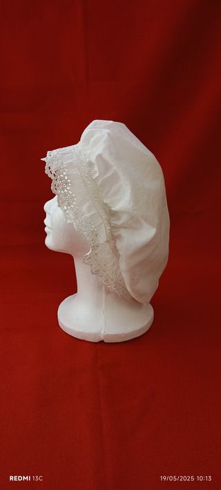 Gorro de dormir blanco - Encaje