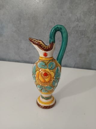 Piccolo Vaso in Ceramica Dipinto a Mano Deruta San