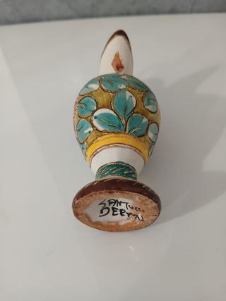 Piccolo Vaso in Ceramica Dipinto a Mano Deruta San