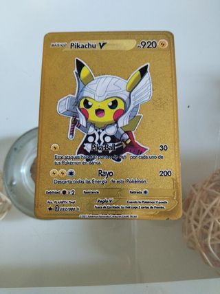 5 cartas Pokémon doradas
