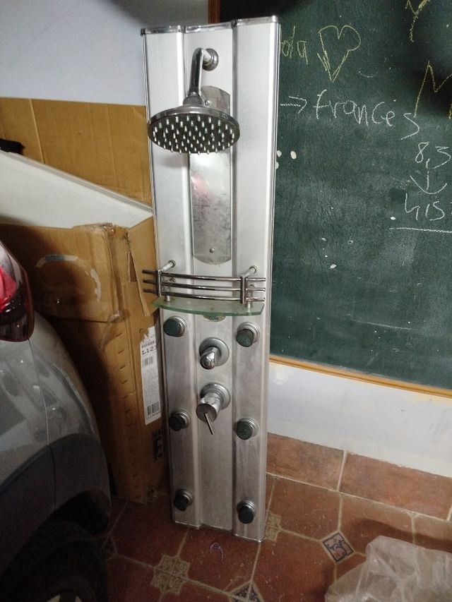 Cabina ducha hidromasaje plata