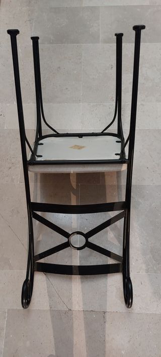 Silla hierro forja torneado