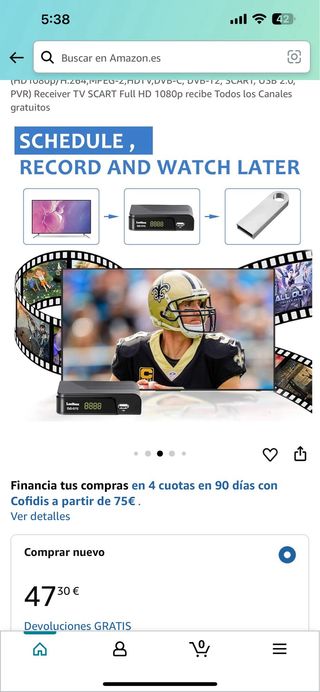 Leebox Decodificador TDT HD 1080p