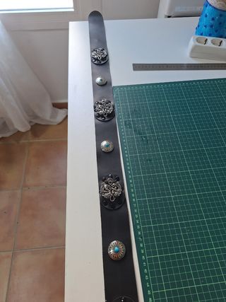 Correa guitarra cuero artesanal