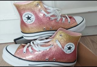 Converse Glitter-Pink&Gold