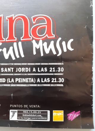 Poster Bon Jovi Cartel Bounce Tour 2003 Hard Rock!
