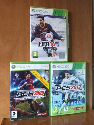 FIFA 14 & PES 2009-2012 Xbox 360