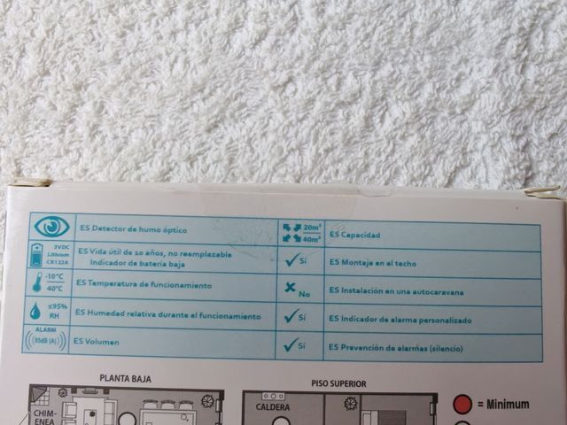 Detector de Humo - Batería Integrada