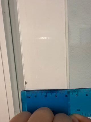 Puerta aluminio blanca 2 hojas