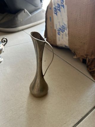 set oggetti argentato e peltro