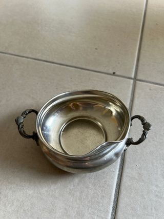 set oggetti argentato e peltro