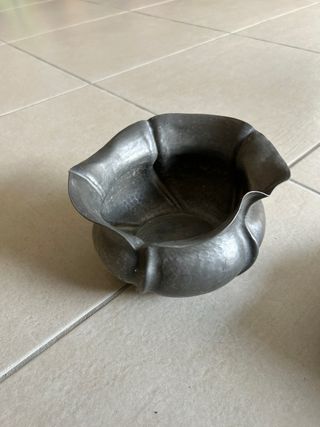 set oggetti argentato e peltro