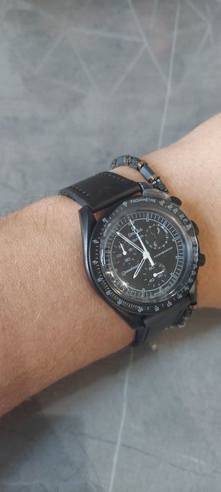 Cinturino Omega x Swatch - Nero
