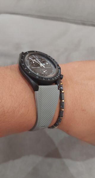Cinturino Omega x Swatch Grigio