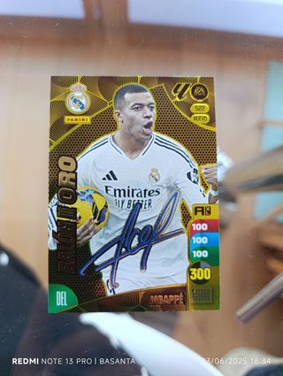 Cromo Mbappe Balón de Oro Adrenalyn XL