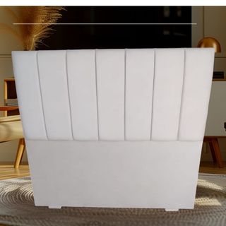 Cabecero cama blanco - tela