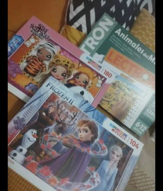 Combo juguetes: tienda mascotas + juegos+puzzles