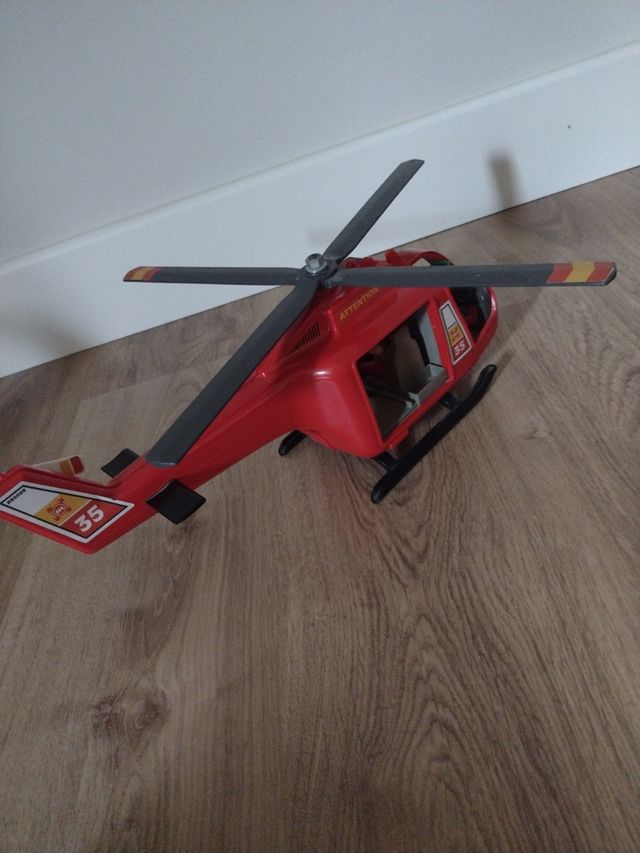 Helicóptero Playmobil Rojo