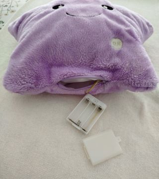 Cojín Estrella Luminoso morado