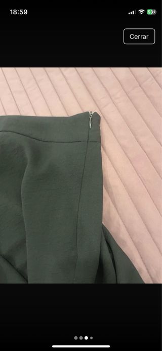 Falda midi Zara negra