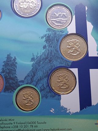 Set Monete Finlandia 2025 - Aurora Boreale