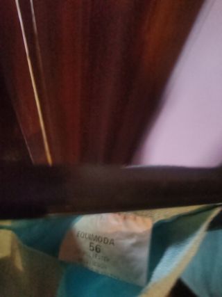 Traje falda azul turquesa talla 56