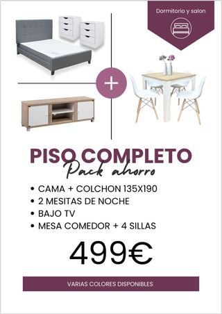 Pack Muebles Dormitorio-Salon