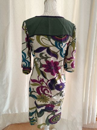 Vestido hippie multicolor