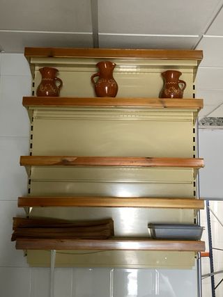 Estantería pared supermercado - 5 baldas