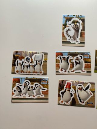 Cromos Pinguinos Madagascar Nestlé 2012
