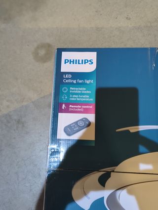 Ventilador techo Philips Bliss blanco-oro