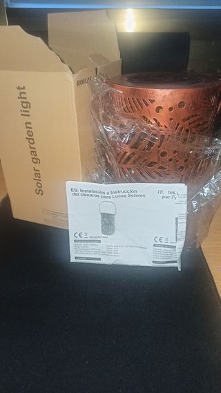 Farol Solar Jardín - Decoración Exterior lampara